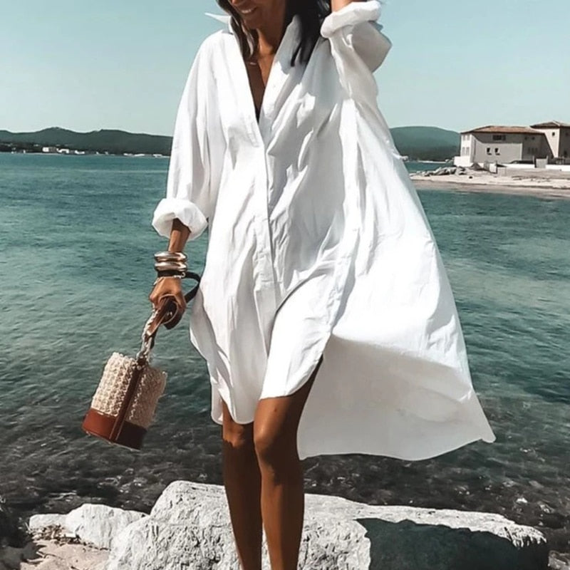 Marina - Oversize Long Sleeve Dress