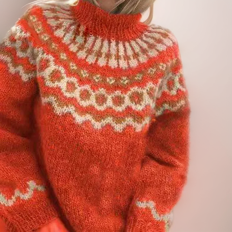 Alice - Nordic Turtleneck Sweater